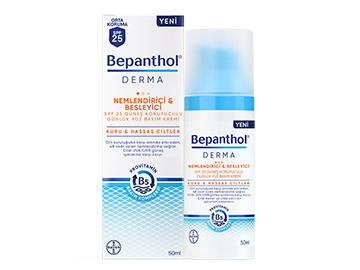 Bepanthol® Derma Nemlendirici & Besleyici SPF 25 Güneş Koruyuculu Günlük Yüz Bakım Kremi